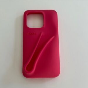RHODE Vibrant Pink Phone Case guava spritz iPhone 15 pro